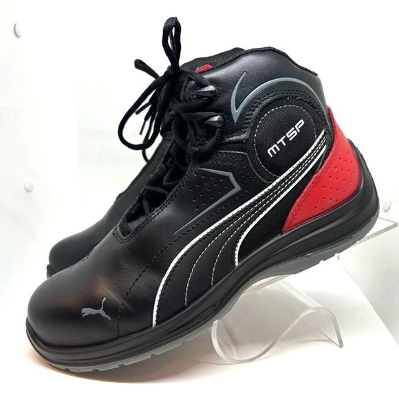 NWB PUMA Touring Black Mid Composite Toe Work Safety Shoe 63.261.5 Men's 10.5 - Picture 3 of 14